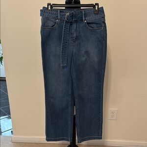 Stylish Blue Denim Jeans with Belt